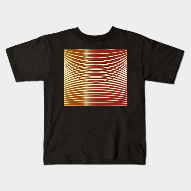 Geometric Cafe ilusion brown Kids T-Shirt by soycarola